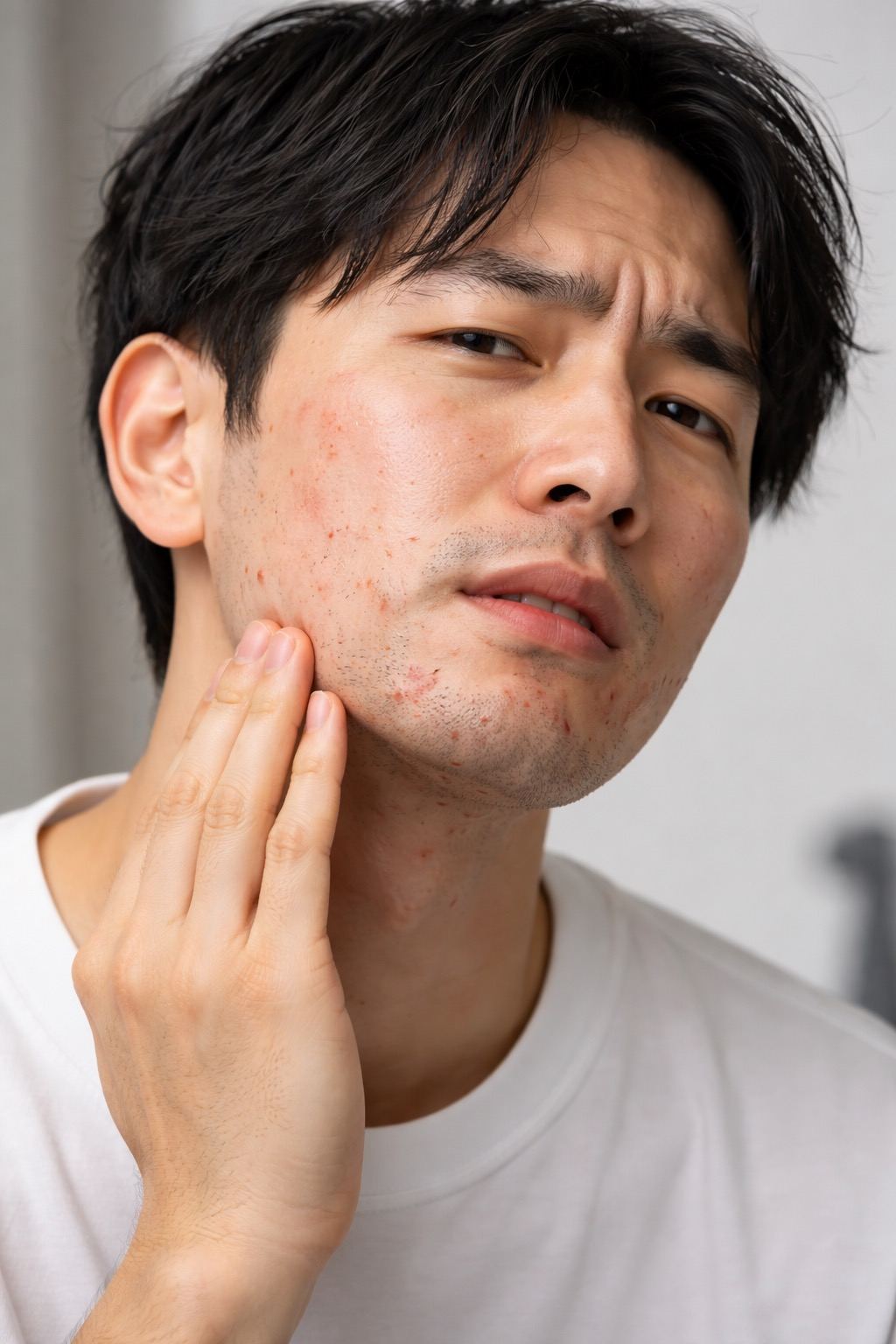 青ヒゲに悩む男性